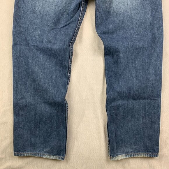 Levis Mens Pants 34 Blue Jeans 514 Straight Fit Medium Wash Strauss Denim 34x29 - Picture 10 of 11